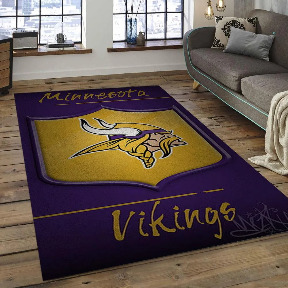 NFL Minnesota Vikings Football Team Logo Rectangle Area 897NT-9100