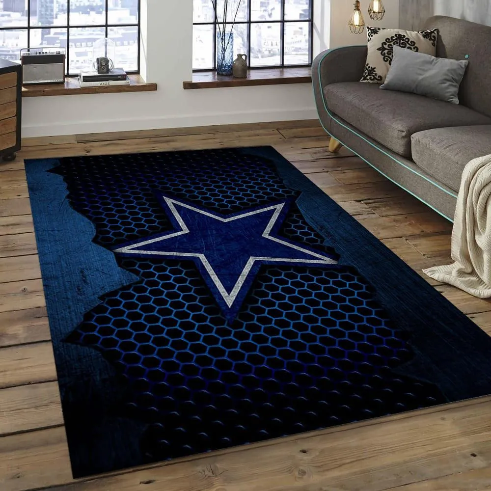 NFL Dallas Cowboys Football Team Logo Rectangle Area Rug 899LD-3686