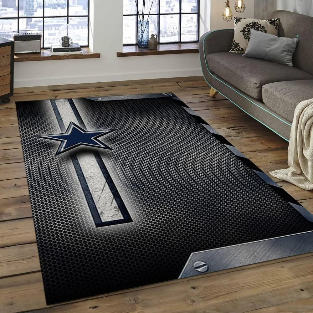 NFL Dallas Cowboys Football Team Logo Rectangle Area Rug 823LI-8997