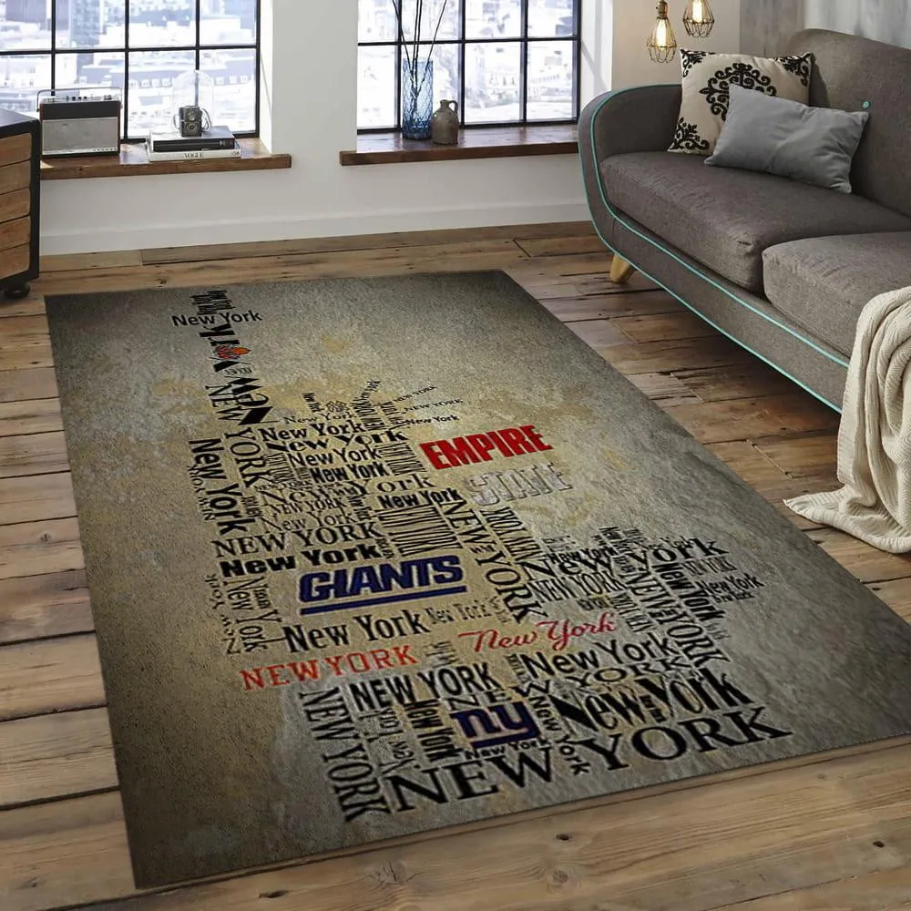 NFL New York Giants Football Team Logo Rectangle Area 198FK-7047