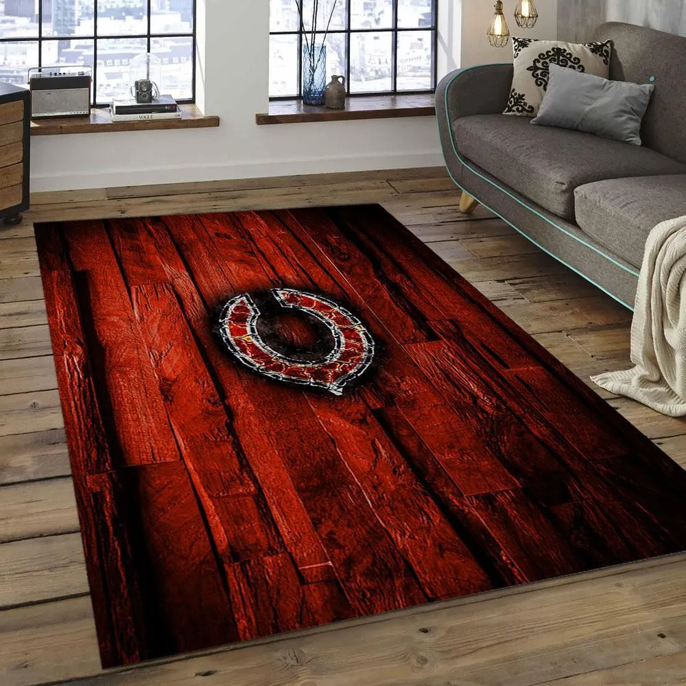 NFL Chicago Bears Football Team Logo Rectangle Area Rug 263OH-4047