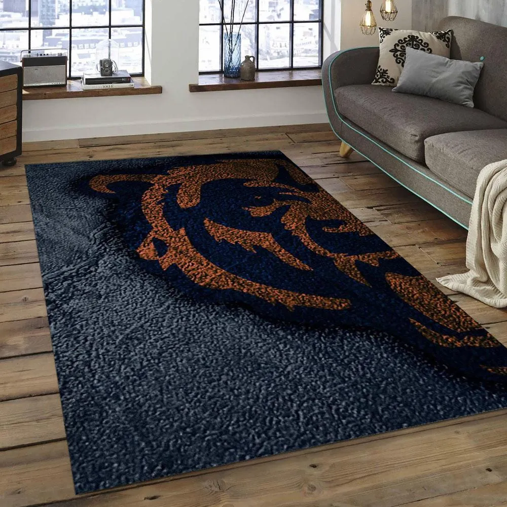 NFL Chicago Bears Football Team Logo Rectangle Area Rug 971PZ-3674