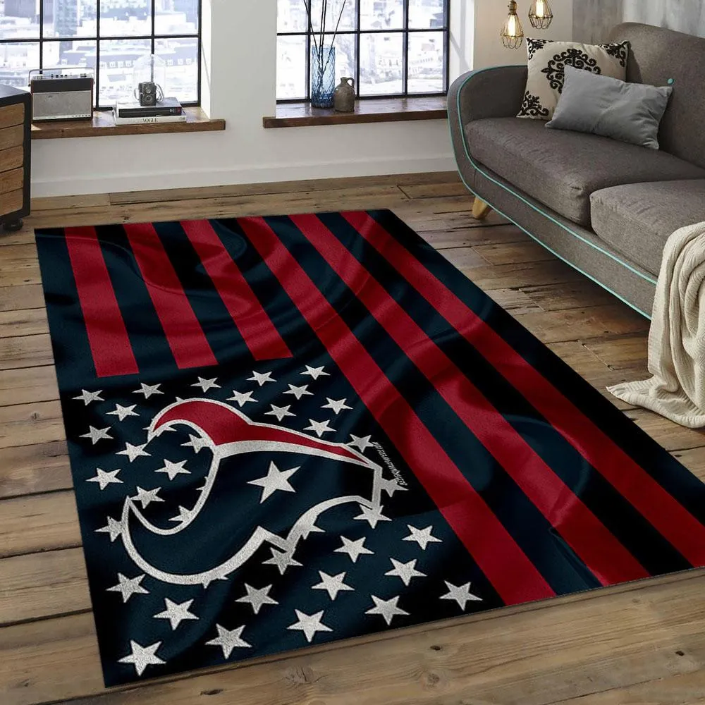 NFL Houston Texans Football Team Logo Rectangle Area Rug 331NZ-9700