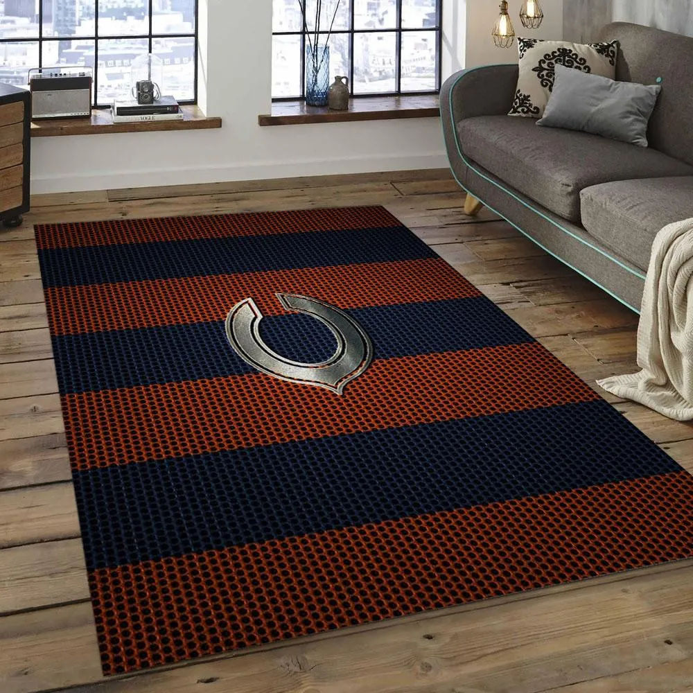NFL Chicago Bears Football Team Logo Rectangle Area Rug 941XX-7279