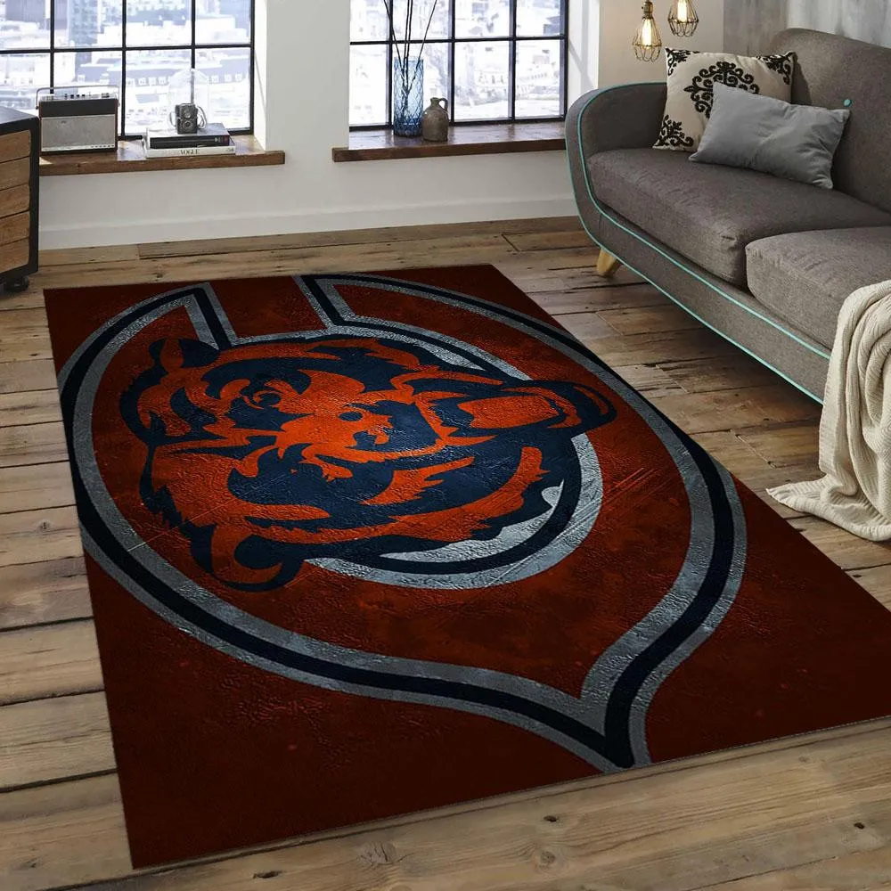 NFL Chicago Bears Football Team Logo Rectangle Area Rug 113SS-5154