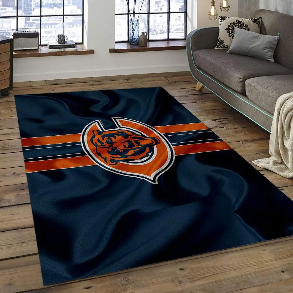 NFL Chicago Bears Football Team Logo Rectangle Area Rug 206JQ-6158