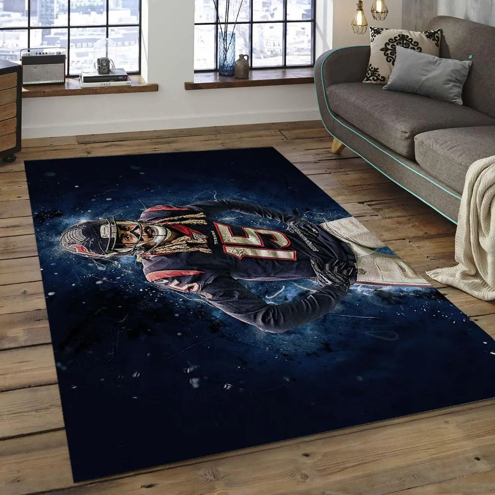 NFL Houston Texans Football Team Logo Rectangle Area Rug 203UA-2692