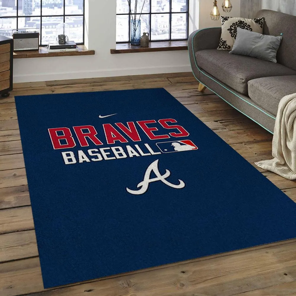 MLB Atlanta Braves Baseball Team Logo Rectangle Area 558IQ-9526