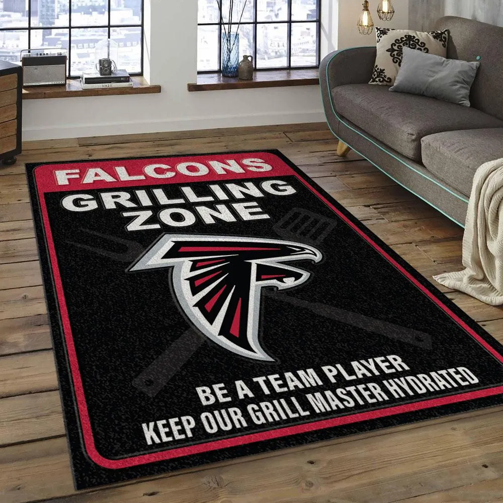 NFL Atlanta Falcons Football Team Logo Rectangle Area Rug 961CK-4742