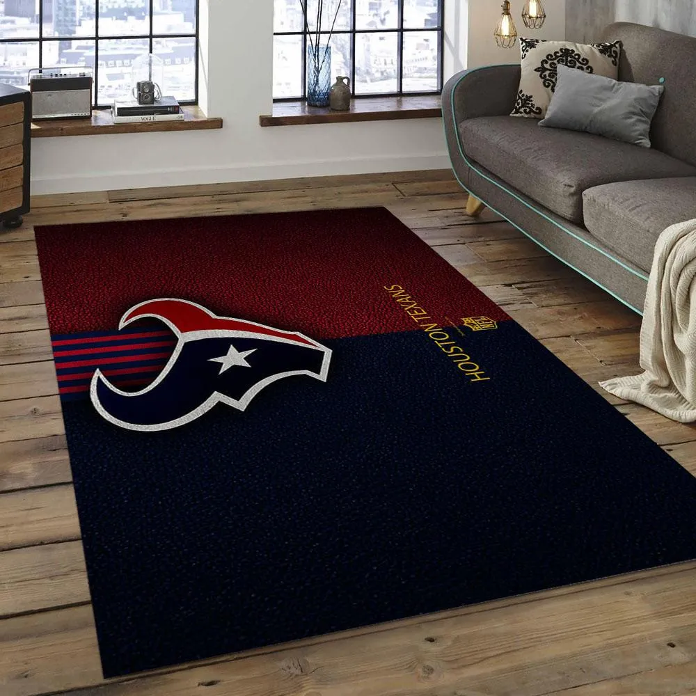 NFL Houston Texans Football Team Logo Rectangle Area Rug 910GR-6600