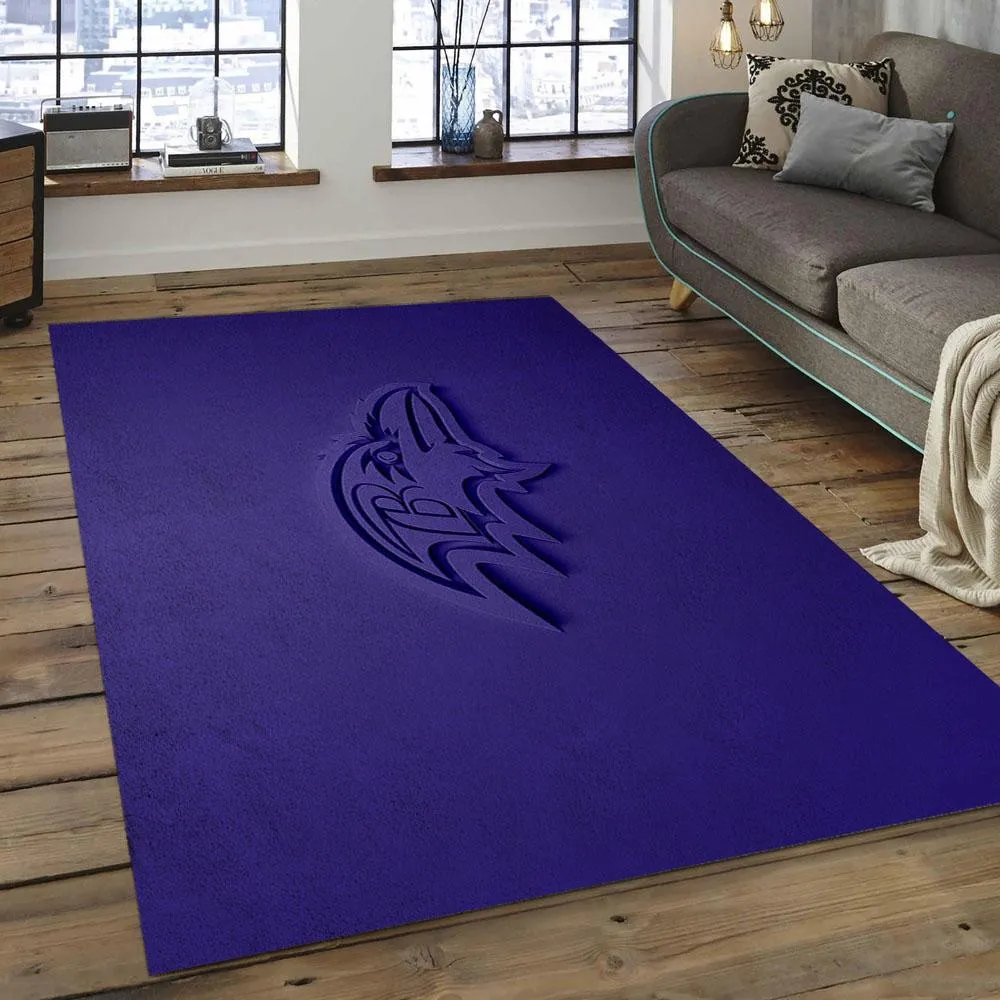 NFL Baltimore Ravens Dynasty Football Team Logo Rectangle Area Rug 601ZR-6325