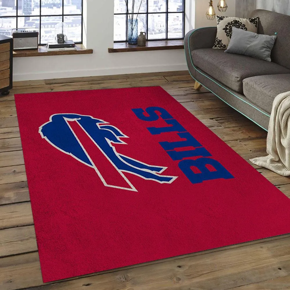 NFL Buffalo Bills Spirited Football Team Logo Rectangle Area Rug 135KK-4179