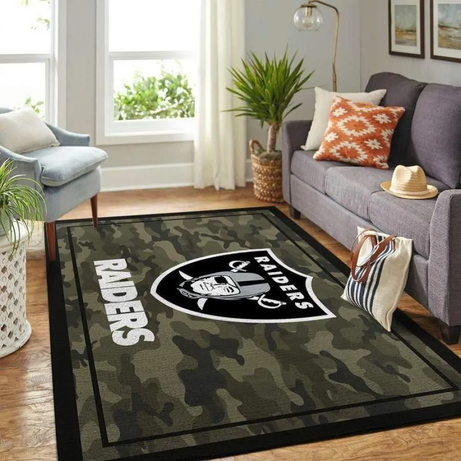 NFLBape Las Vegas Raiders Rugs For Home Decor Area Rug Living 538QY-5353