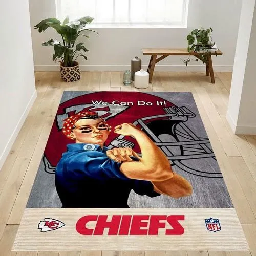 Kansas City Chiefs Nfl Logo Area Rug For Gift Living Room Rug Home 199CS-3381