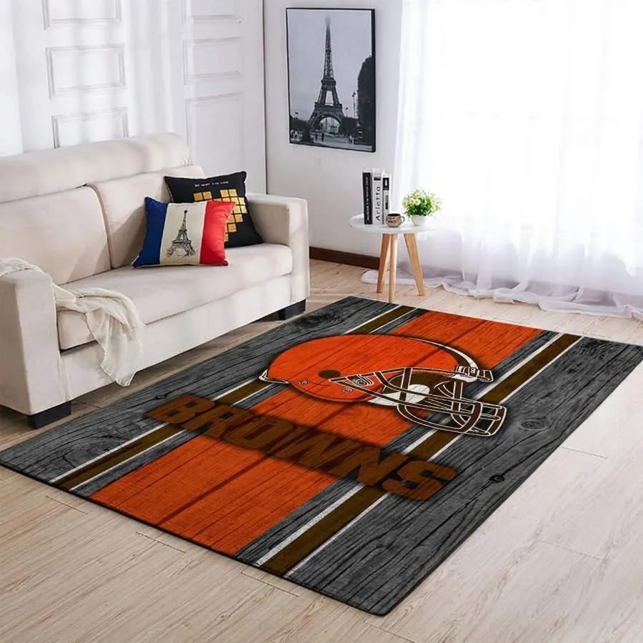 NFL Cleveland Browns Home Decor Rectangle Area Rug Living Room 557CN-5555
