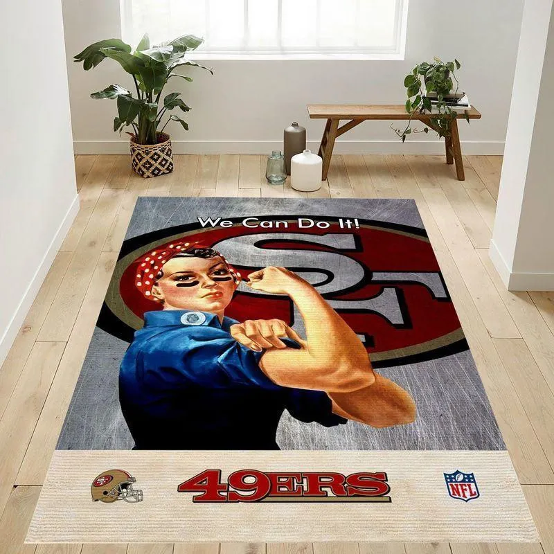San Francisco 49ers NFL 32 Area Rug Living Room Bedroom Rug Regtangle 435BZ-4826
