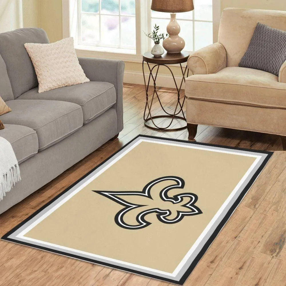 NFLNew Orleans Saints Grey Wooden Style Nice Gift Rectangle Living Room 850TG-8320