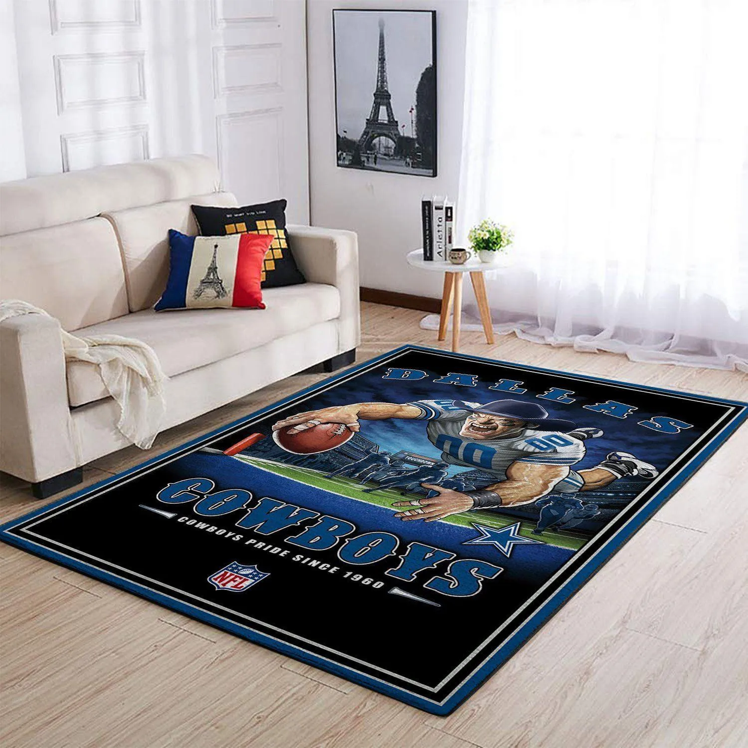 Dallas Cowboys Nfl Team Pride Rectangle Area Rug Living Room 146ST-3428