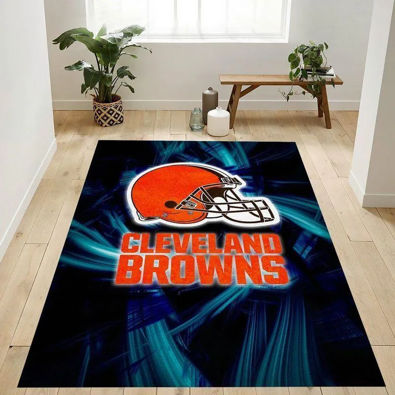 NFL Cleveland Browns Area Rug Football Rug Carpet Floor Decor Home Decor 318JG-6901