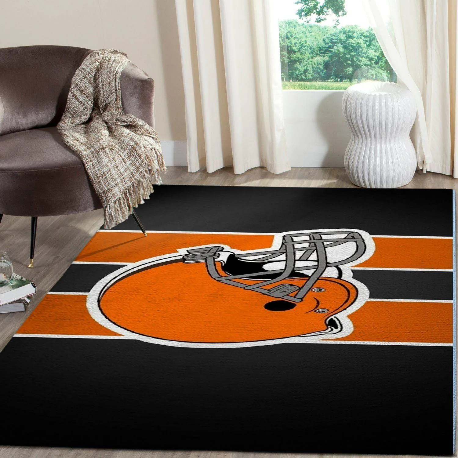 NFL Cleveland Browns Area Rug Football Rug Carpet Floor Decor Home 814HO-6059