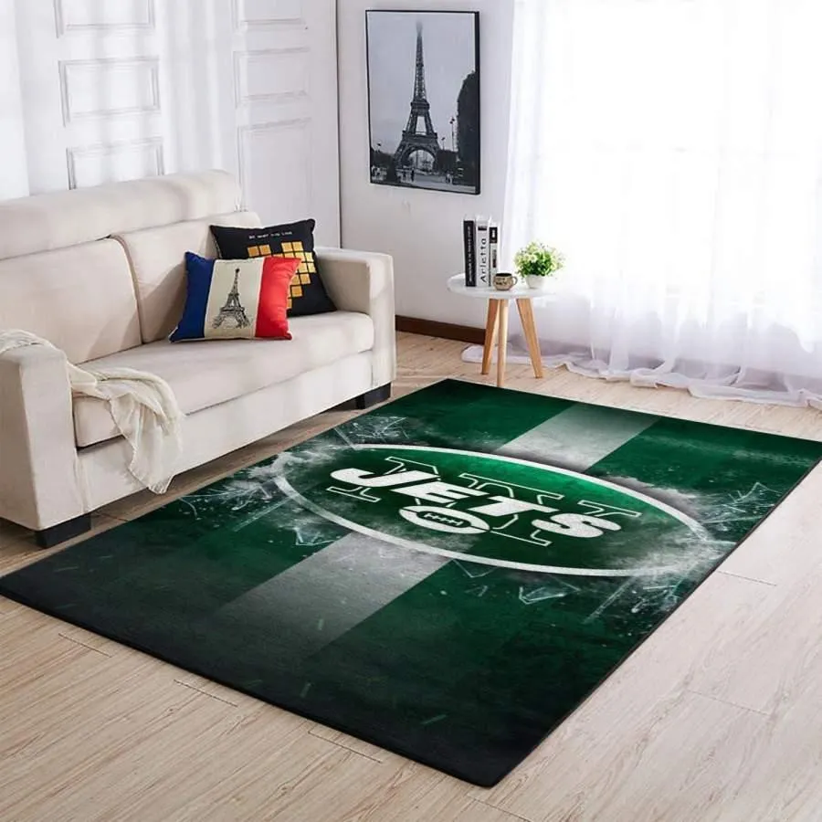 NFL New York Jets Football Area Rug Living Room Rug Home Decor 709RX-5740