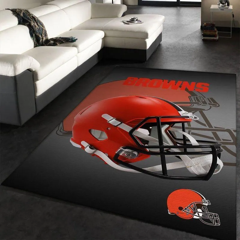 NFL Cleveland Browns Area Rug Football Rug Carpet Floor Decor Home Decor 116AS-9650