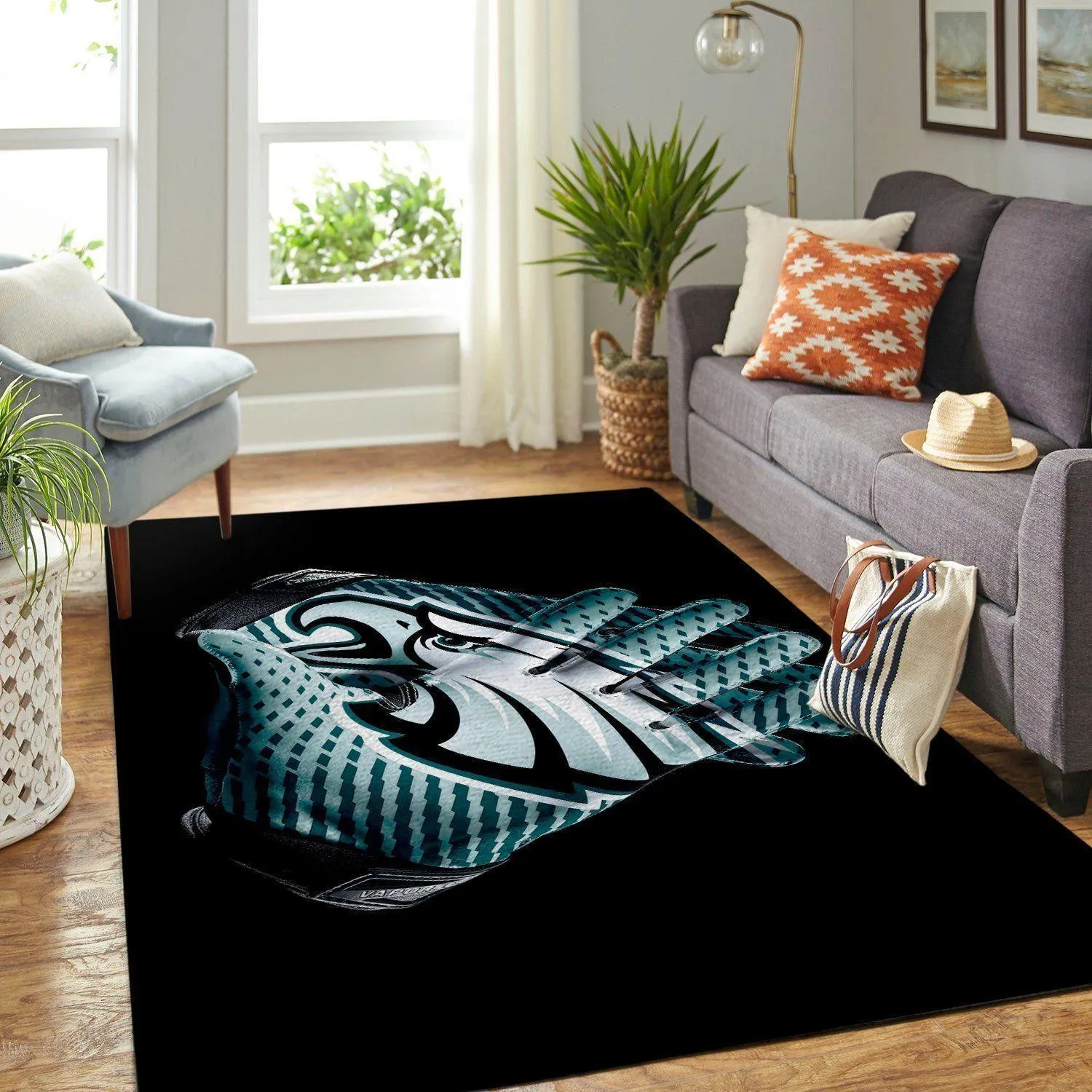 Philadelphia Eagles NFL Football Carpet Living Room Rug Regtangle 236JW-1589