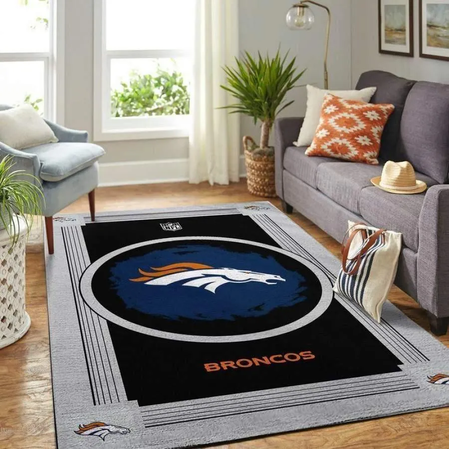 NFL Denver BroncosLiving Room Rug Football Carpet Sports 746EV-5826