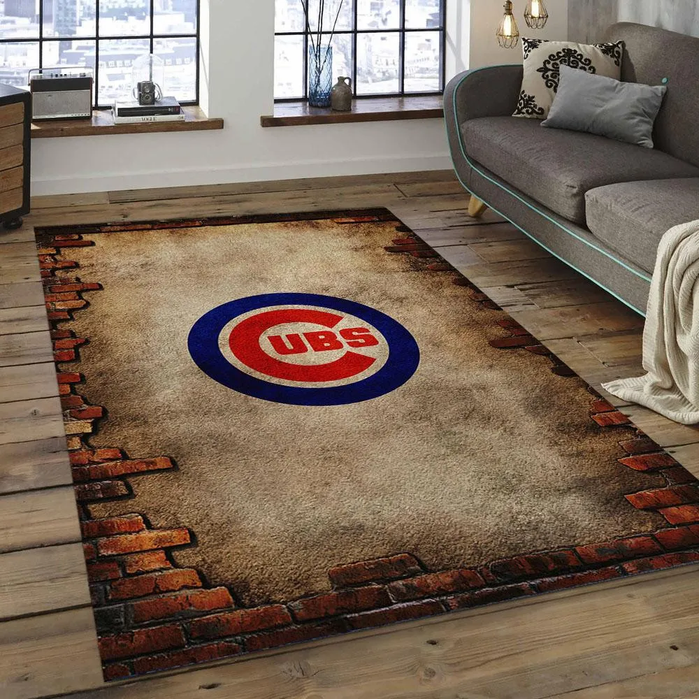 MLB Chicago Cubs Baseball Team Logo Rectangle Area 817HH-8599