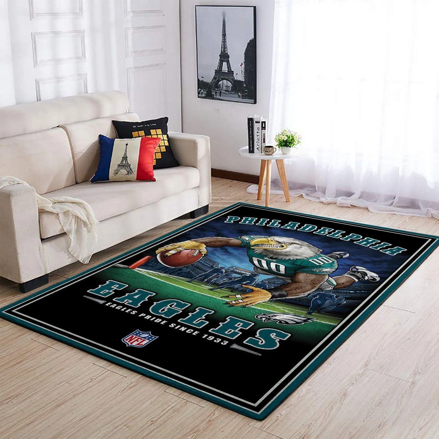 Philadelphia Eagles Nfl Team Pride Living Room Carpet Rug Regtangle 872TQ-2363