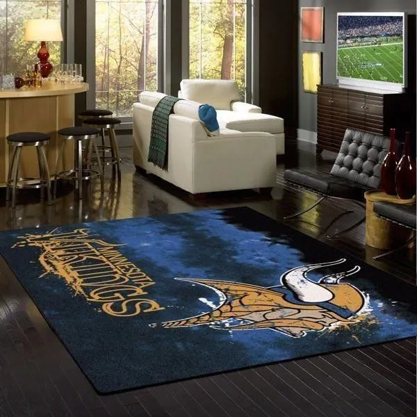 NFLMinnesota Vikings Football Area Rug Living Room Rug Home The 774OK-1299