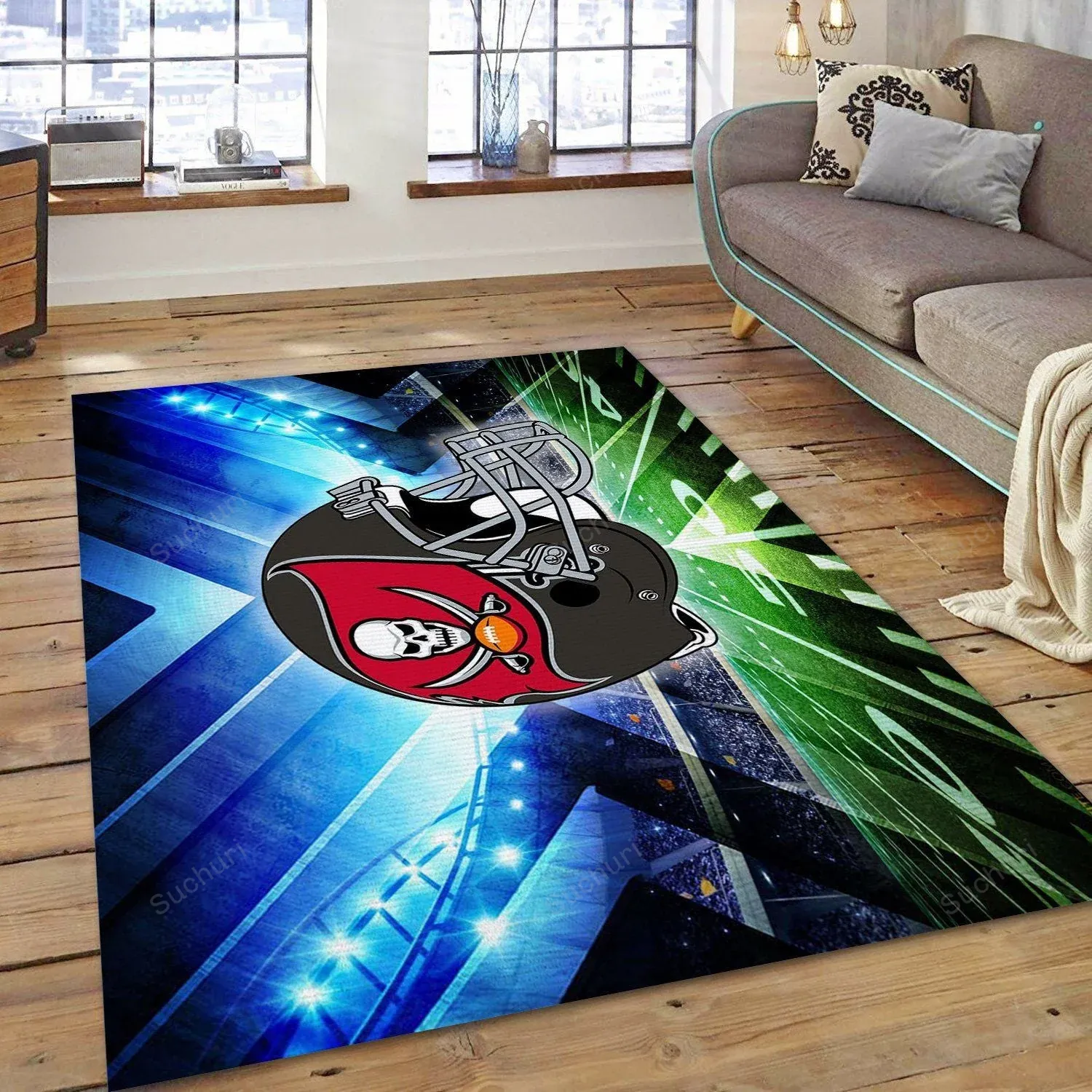 Tampa Bay Buccaneers Rectangle Area Rug For Gift Art Rug Living Room And Bed Room Rectangle Area Rug Home Decor Floor Decor 398EN-4021