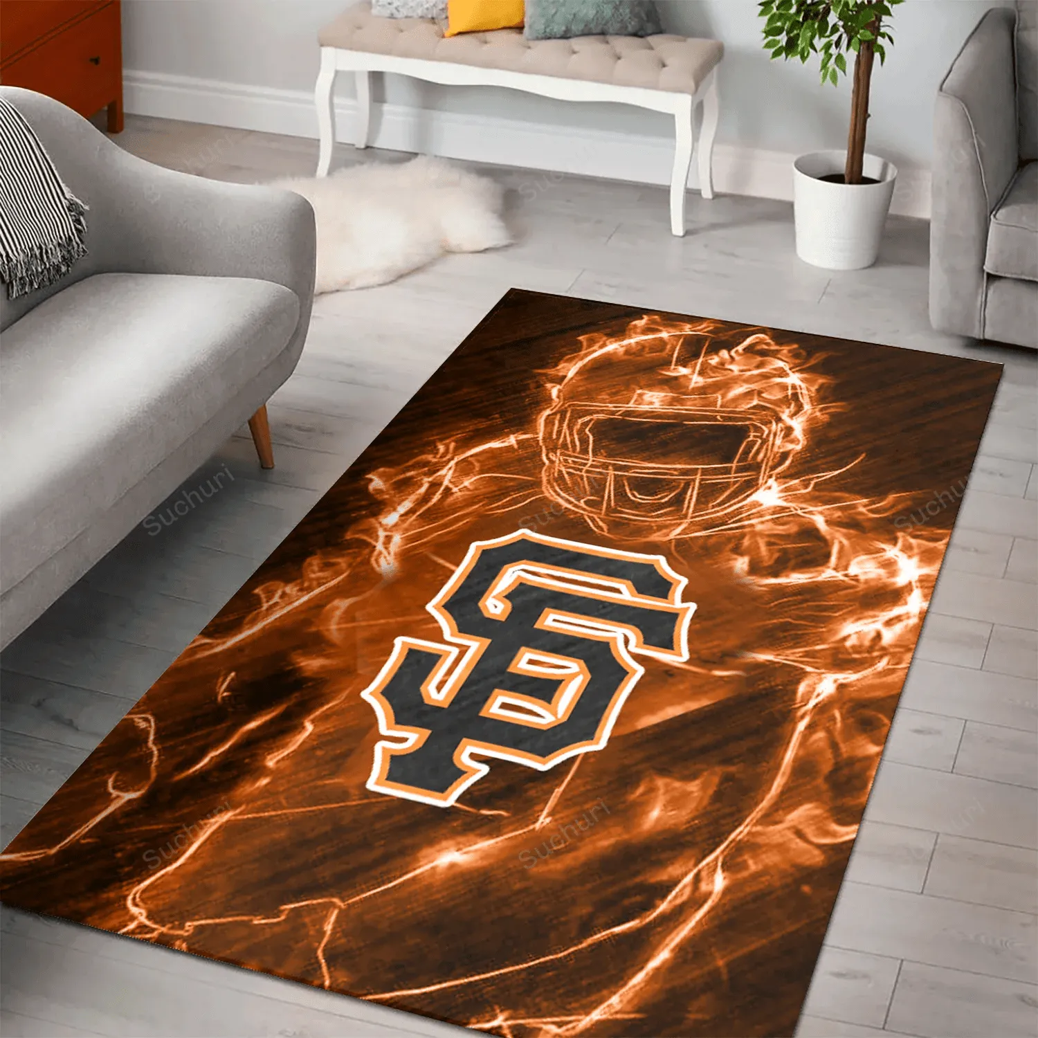 San Francisco Giants Legend Rectangle Area Rug Living Room Bed Room Home Decor 527GR-8852