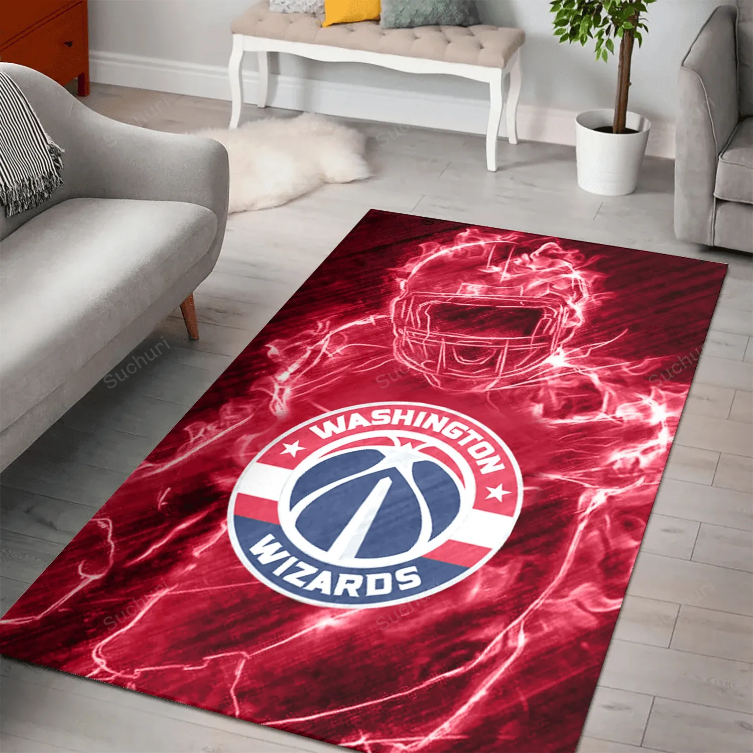 Washington Wizards Legend Rectangle Area Rug Living Room Bed Room Home Decor 393KG-5905
