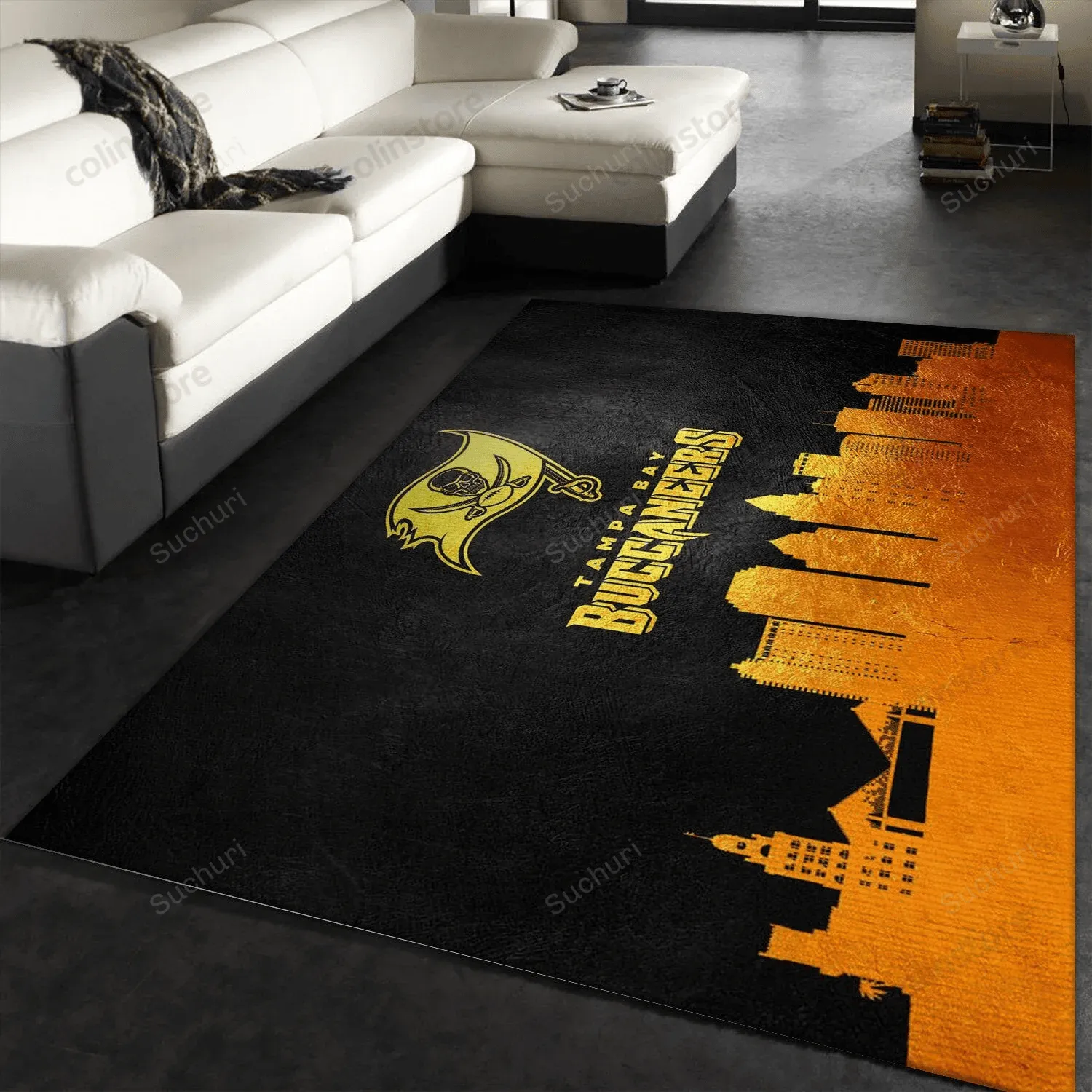 Tampa Bay Buccaneers Rectangle Area Rug Living room and bedroom Rectangle Area Rug Home Decor Floor 988CF-5551
