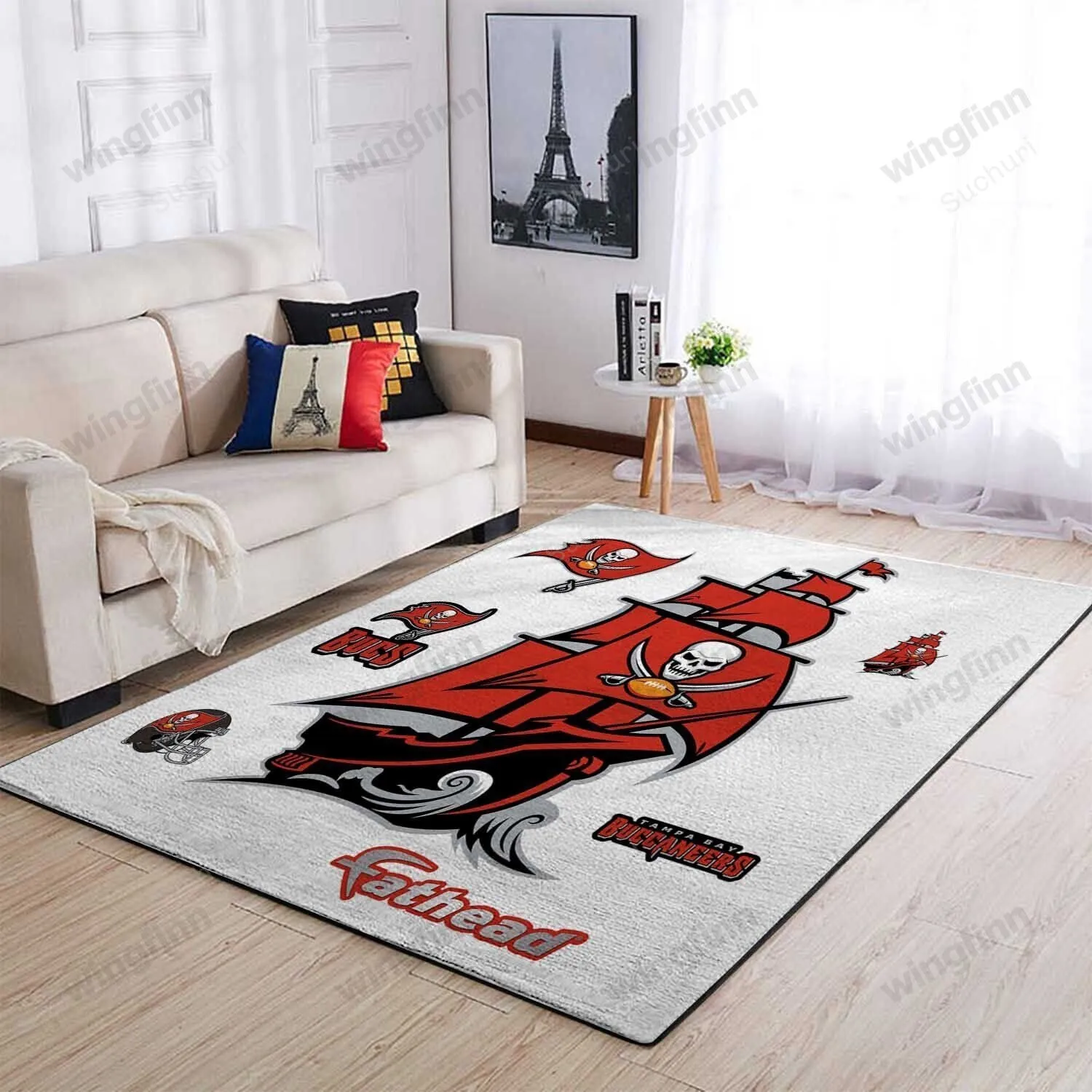 Tampa Bay Buccaneers Rectangle Area Rugs Living Room And Bed Room 751NX-3544