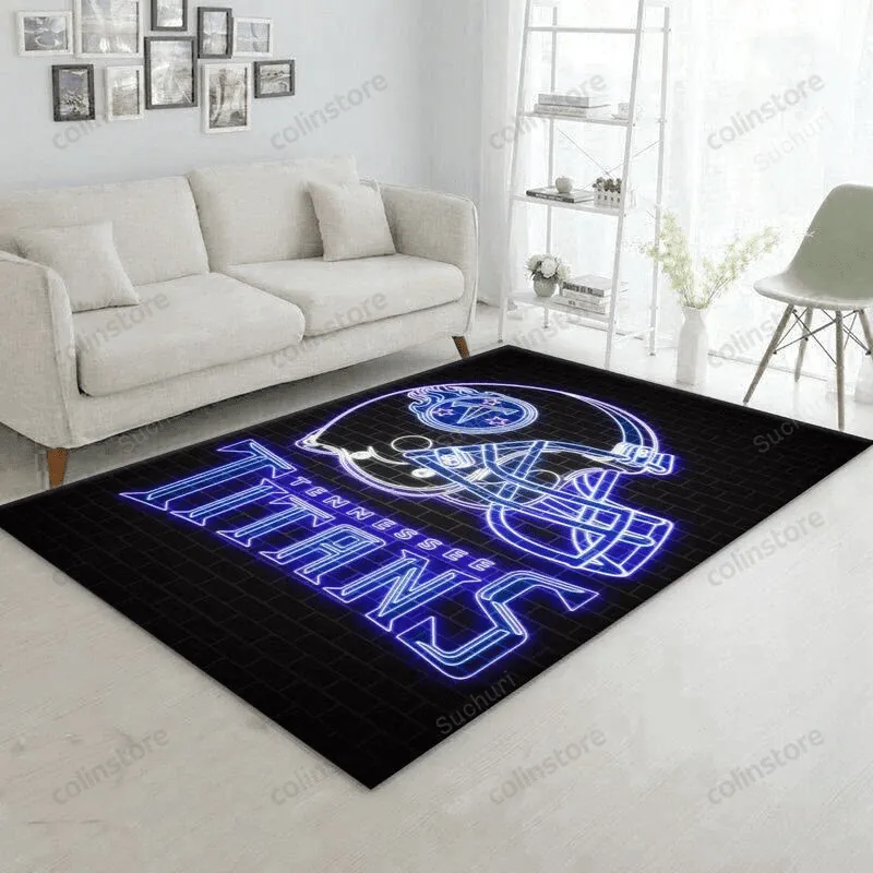Tennessee Titans American 17 3D Rectangle Area Rug Full Printing Living Room Bed Room Home Decor 675FH-7100