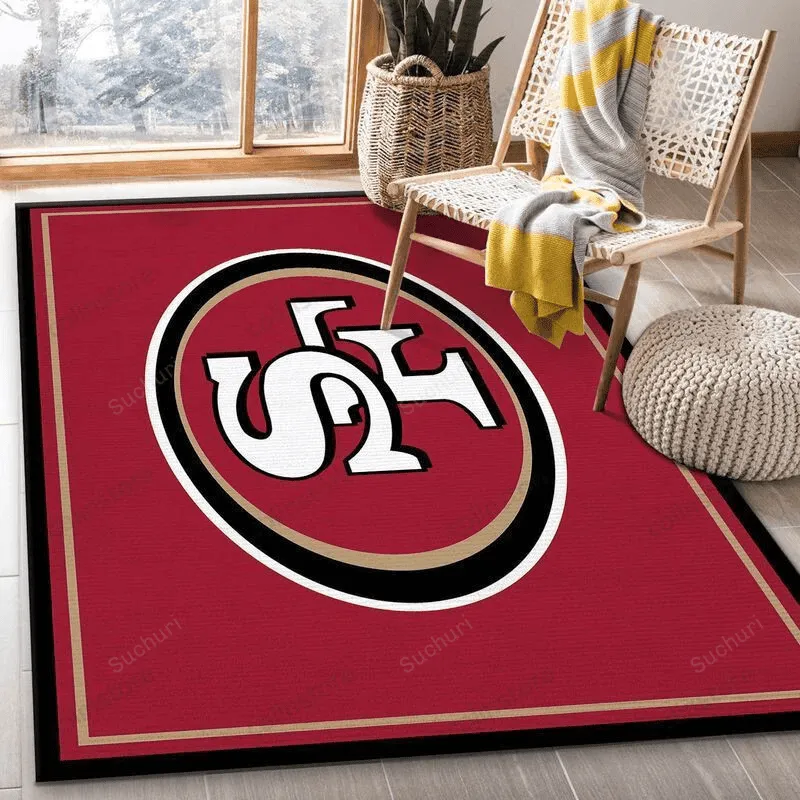 San Francisco 49ers 4 3D Rectangle Area Rug Full Printing Living Room Bed Room Home Decor 720WU-7236