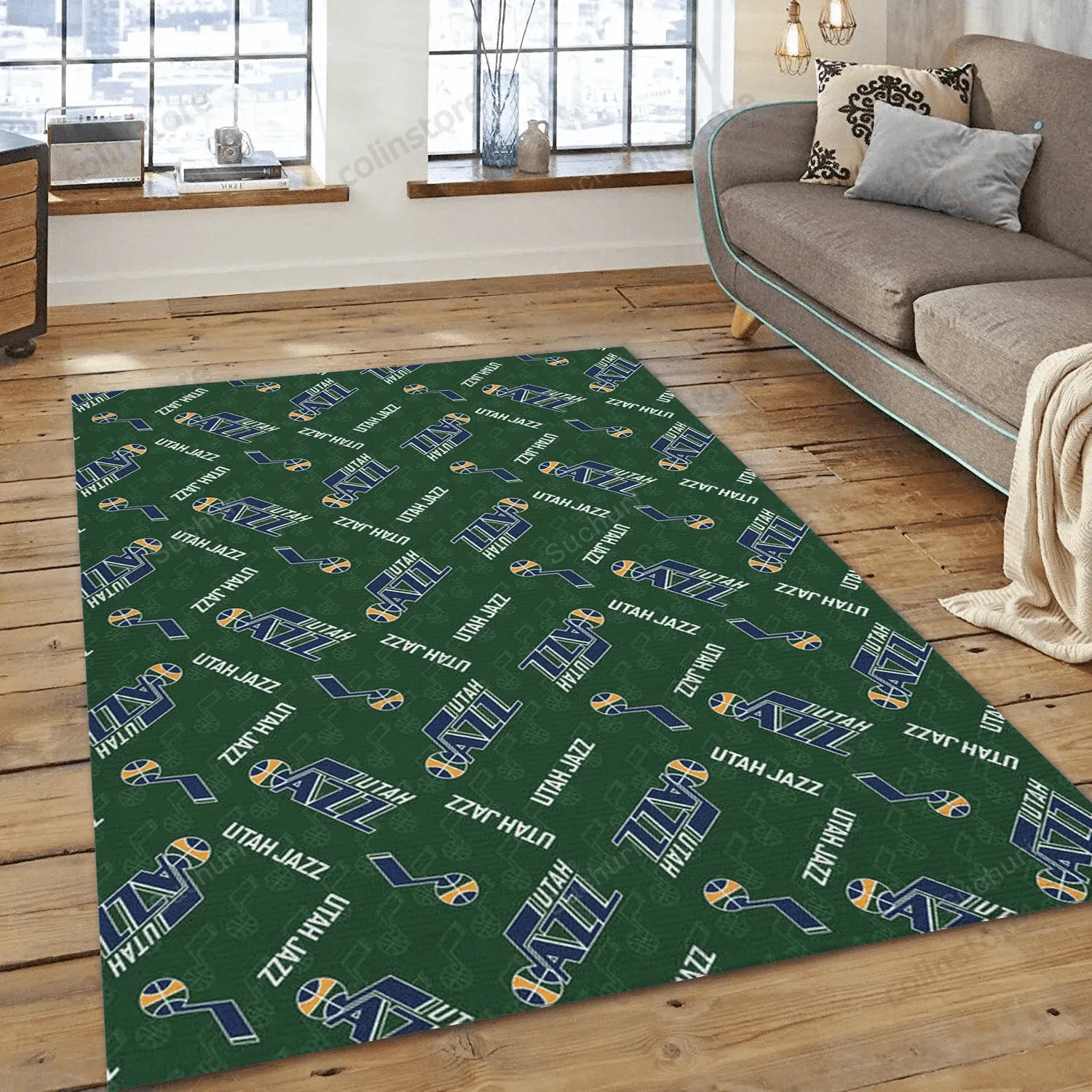 Utah Jazz Patterns 3 Rectangle Area Rug Bedroom Rug - Family Gift US 471VA-6979