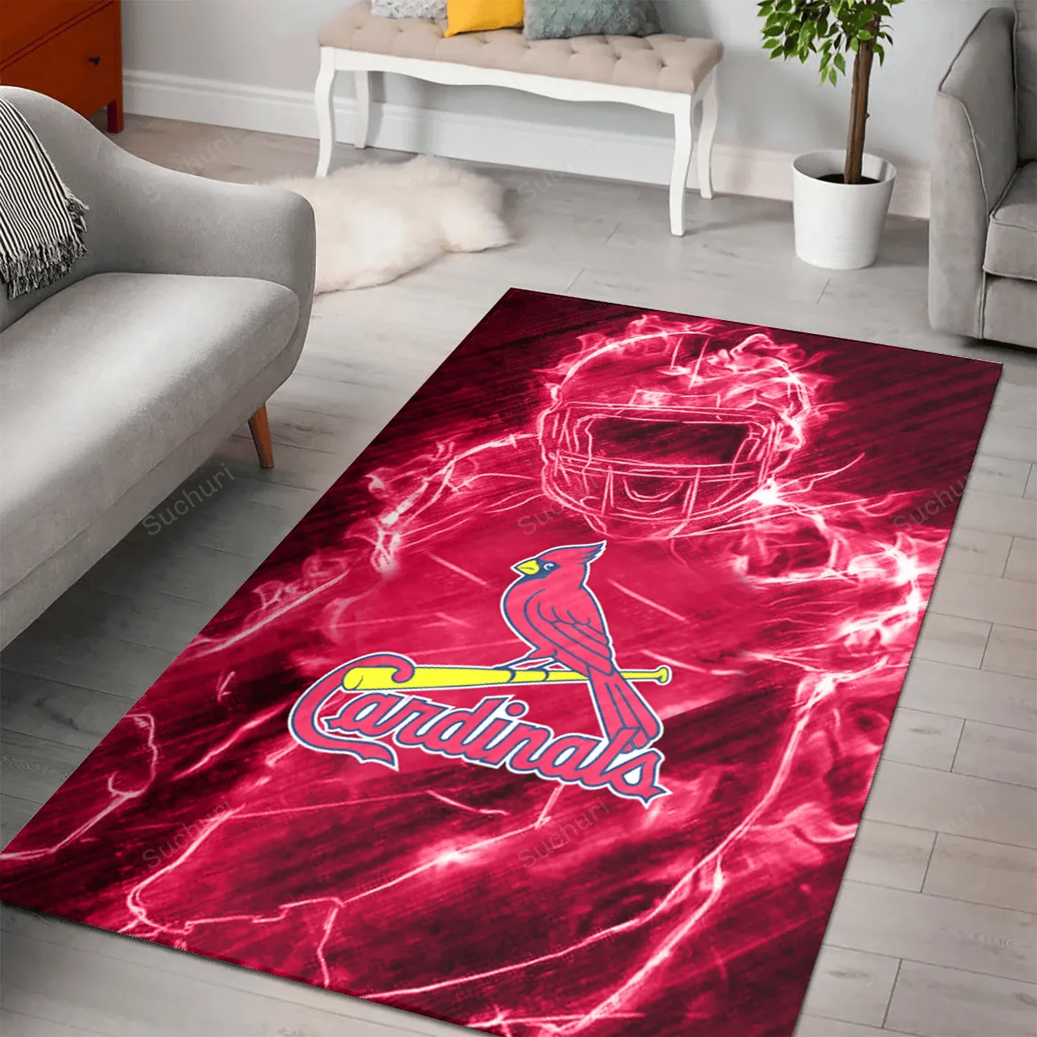 St. Louis Cardinals Legend Rectangle Area Rug Living Room Bed Room Home Decor 505TL-4549