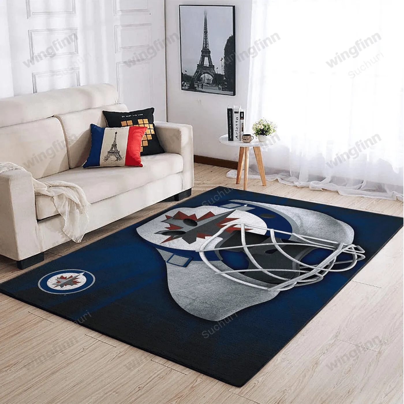 Winnipeg Jets Rectangle Area Rugs Team Logo Style Living Room And Bed Room 671KX-2223
