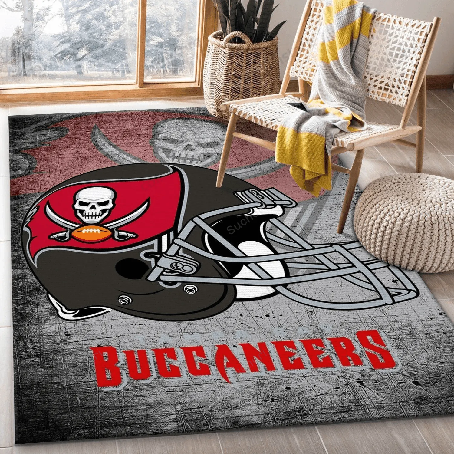 Tampa Bay Buccaneers Rectangle Area Rug For Gift Living Room Rug US Gift Decor 712GG-3074
