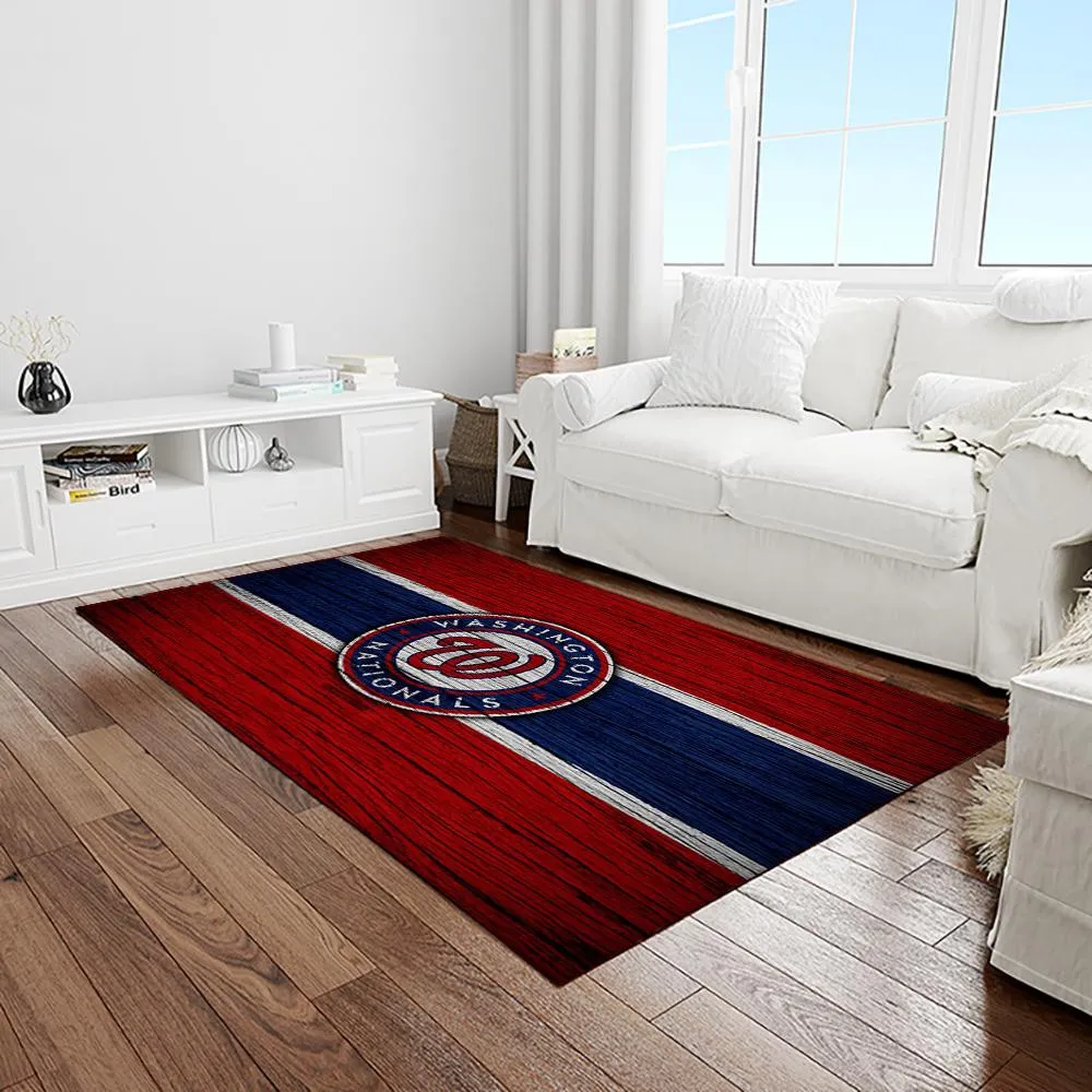 MLB Washington Nationals Baseball Team Logo Rectangle Area Rug 435RQ-1366