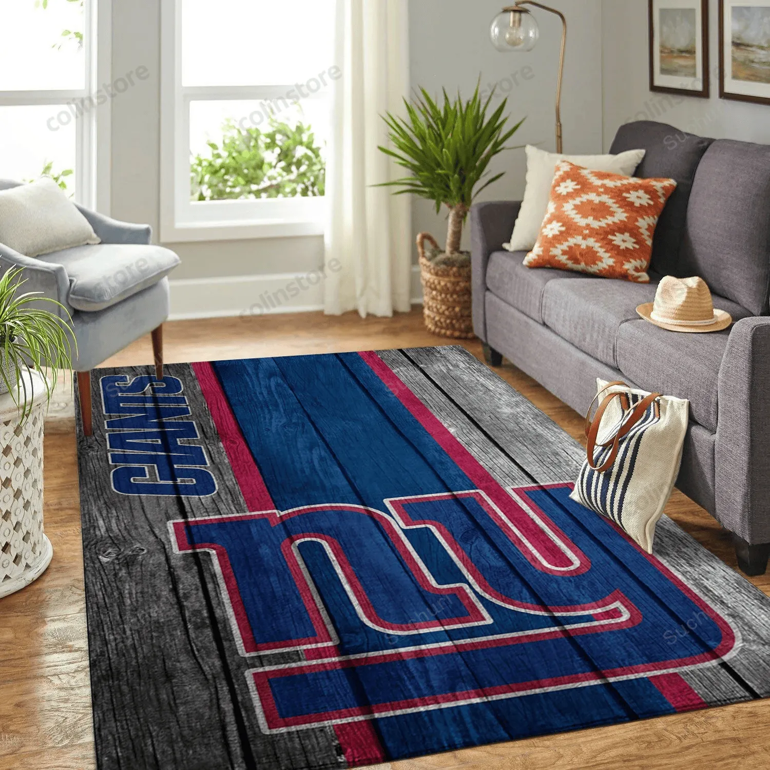 New York Giants Team Logo Wooden Style Style Nice Gift Home Decor Rectangle Area 362ES-3808