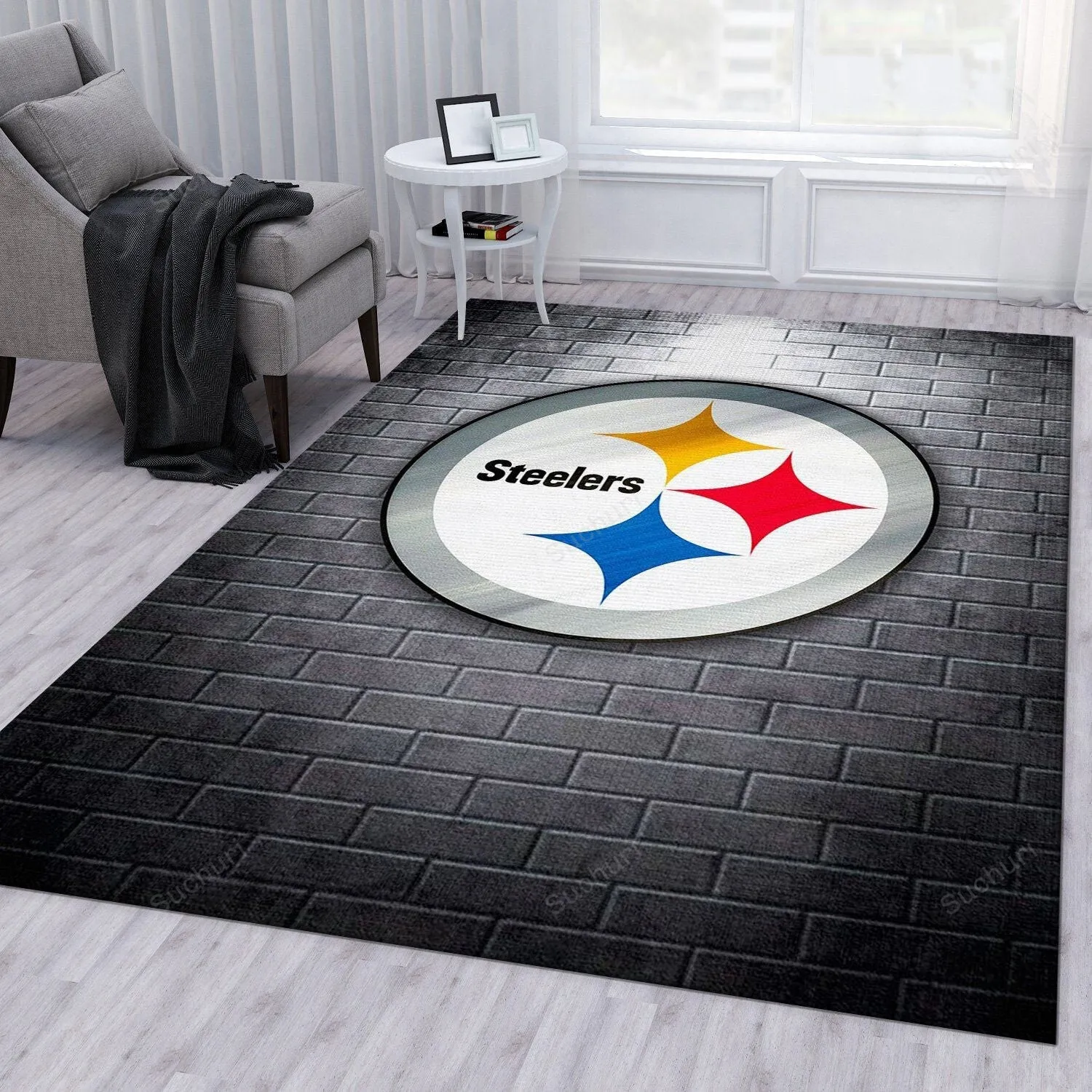 Pittsburgh Steelers Rug Living Room Rug Family Gift US Decor 942QW-6857