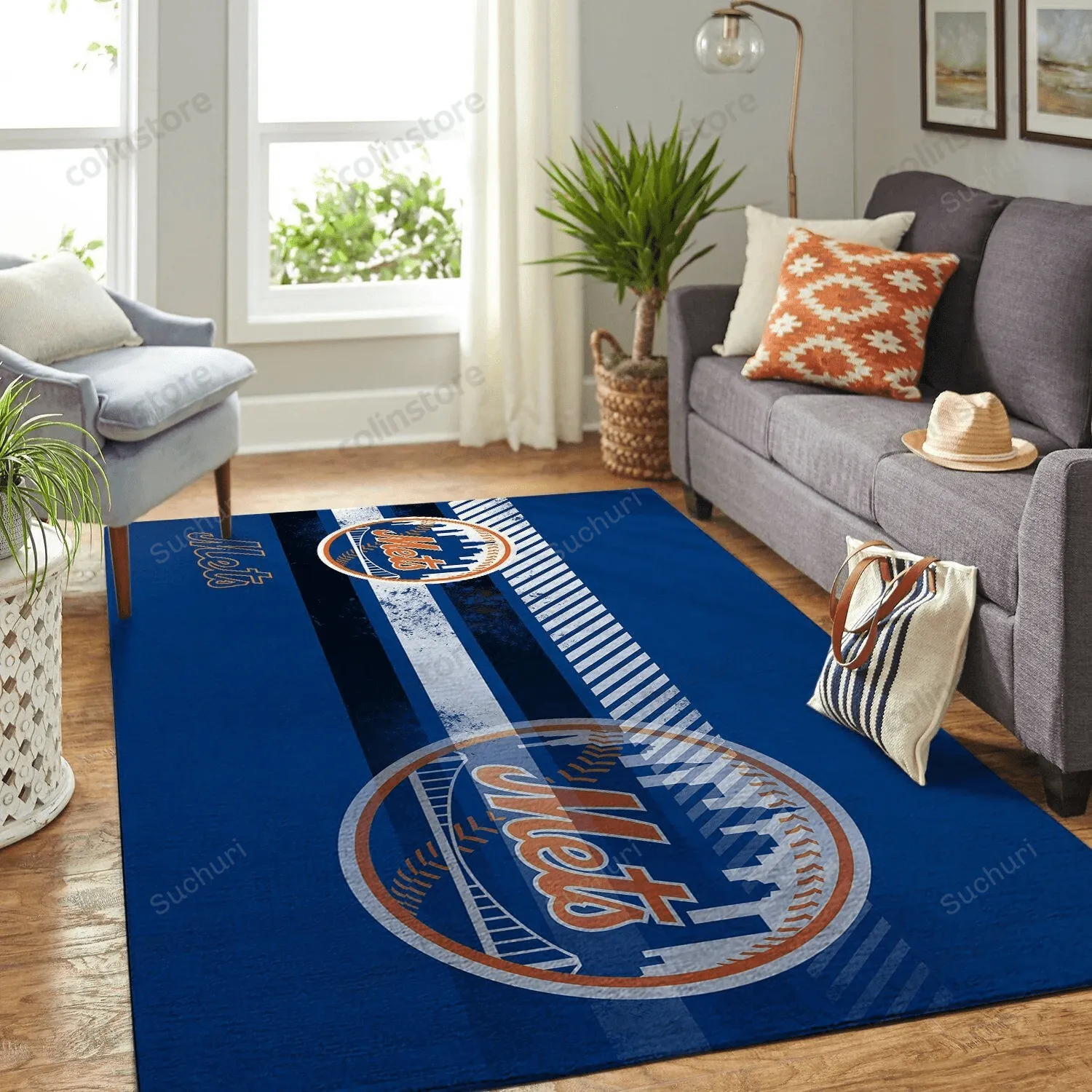 New York Mets Team Logo Nice Gift Home Decor Rectangle Area 223UU-4300