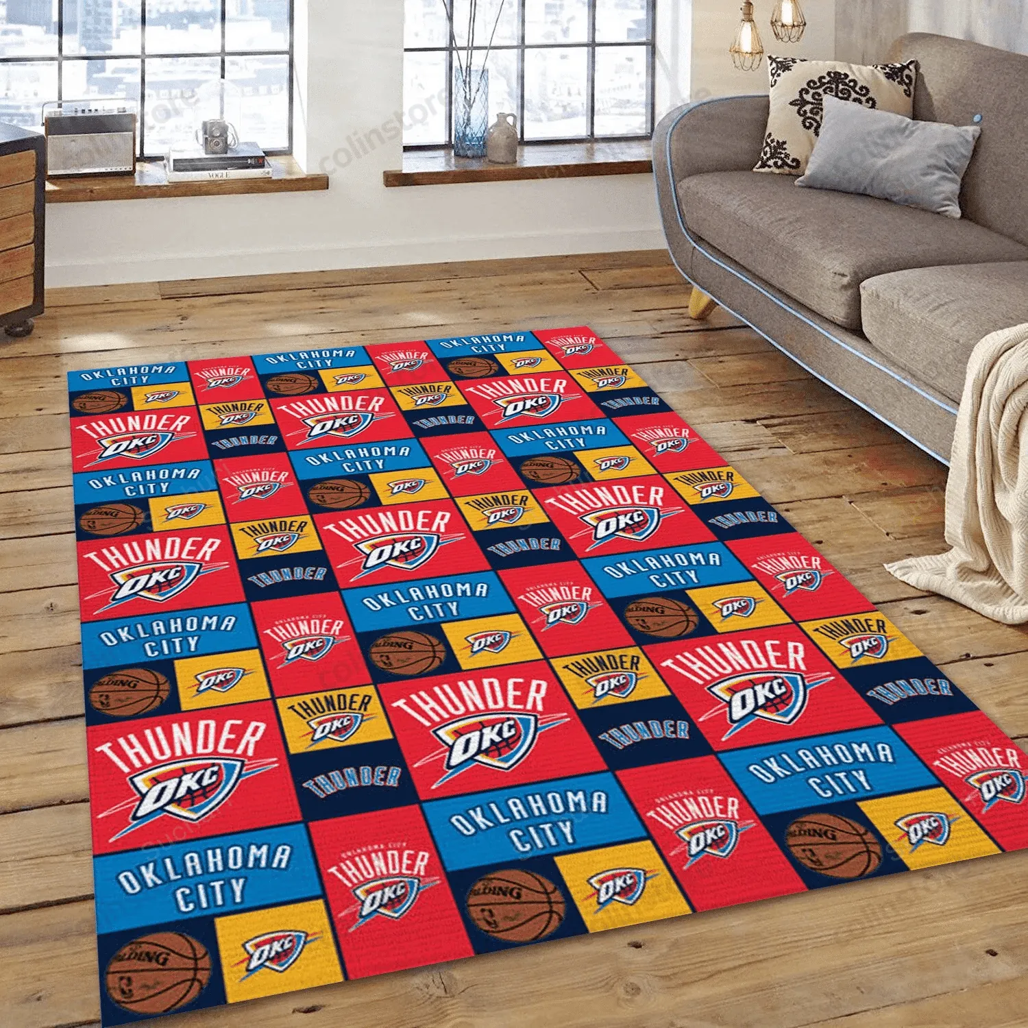Oklahoma City Thunder Patterns 1 Rectangle Area Rug For Christmas Living Room Rug - US Gift 576ZL-5798