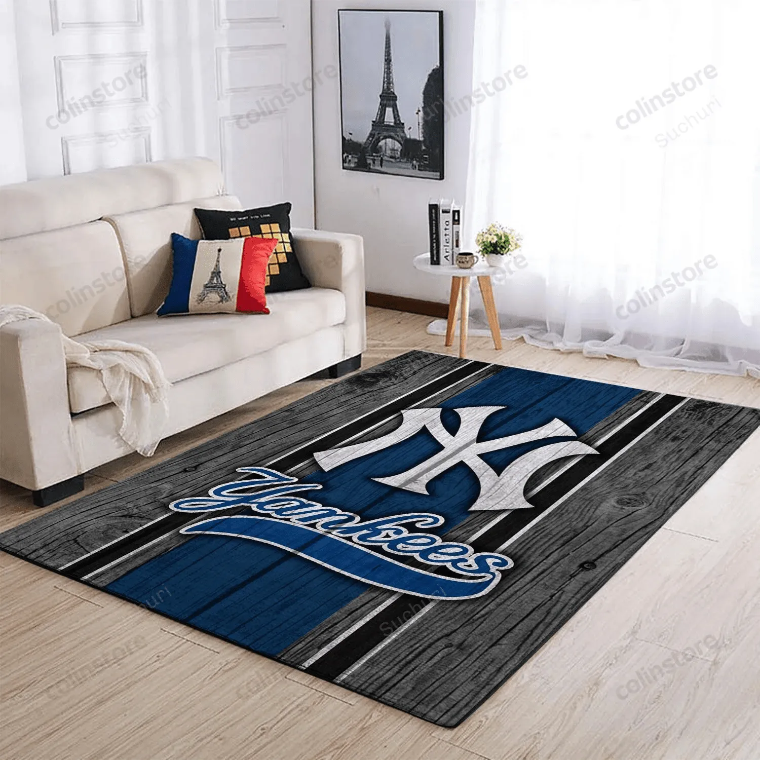 New York Yankees Team Logo Wooden Style Style Nice Gift Home Decor Rectangle Area 962BK-6262