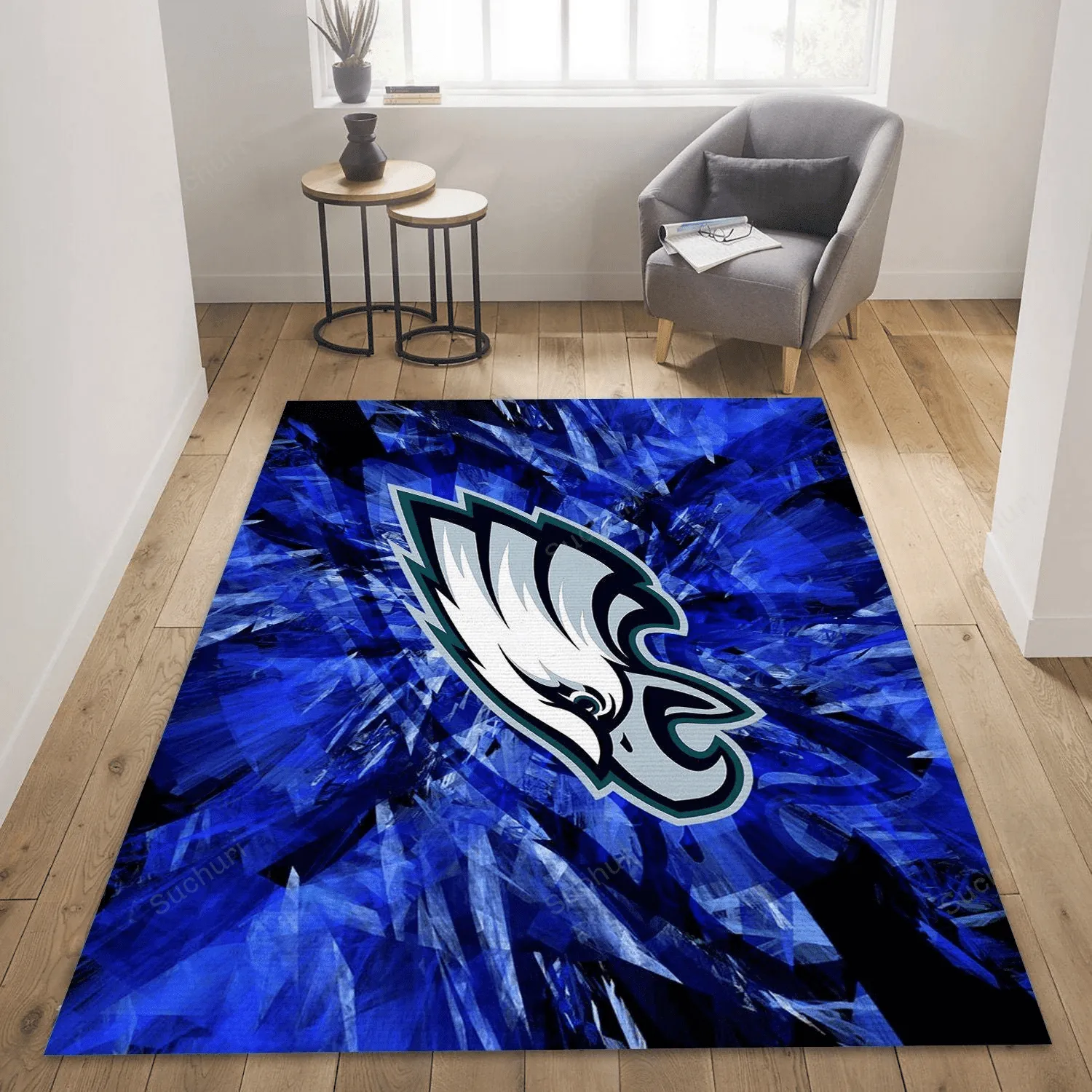 Philadelphia Eagles Rug Living Room Rug Rectangle Area Decor 413TN-7426