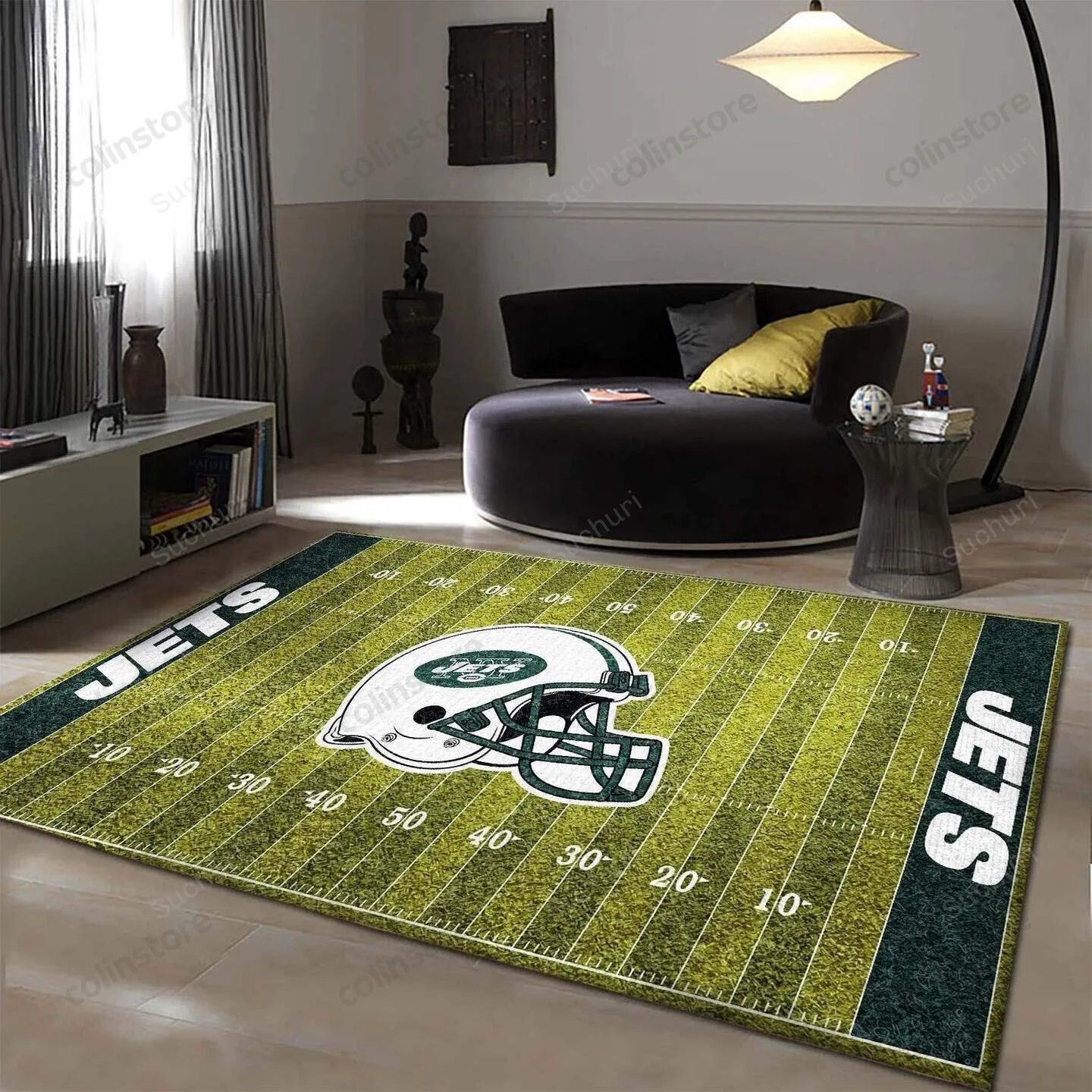 New York Jets Rectangle Area Rugs Logo Carpet 3D Rectangle Area Rug Full Printing Living Room Bed Room Home Decor 639MB-5185